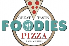 pizza logo 'FOODIES', 2016